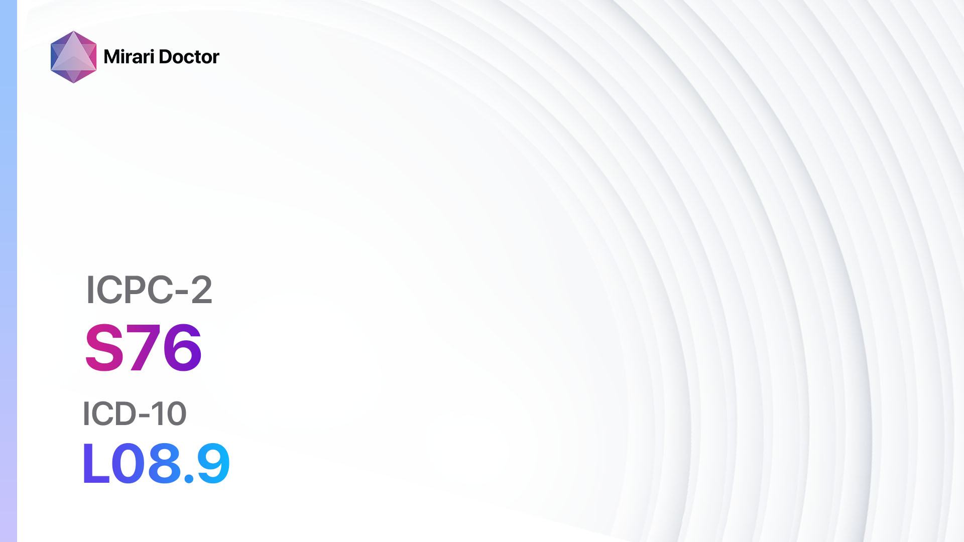 S83 Congenital skin anomaly other (ICD10Q82.9)
