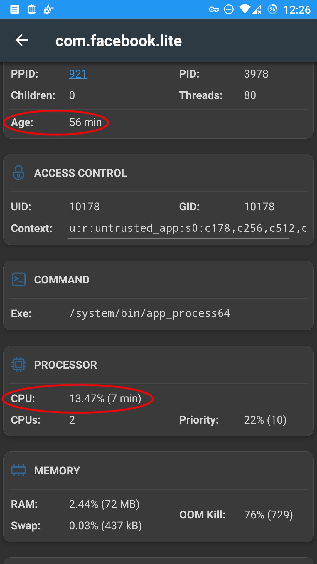 How to view CPU usage of apps or processes on Android?