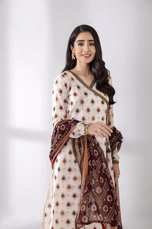 Nishat linen 3pc Printed Khaddar Mirha's Closet