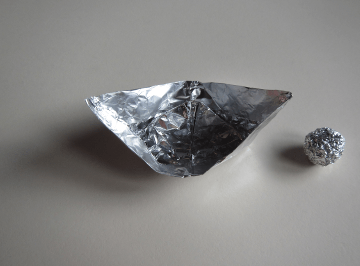 Sink or swim experiments using tin foil Adventures in Oceanography