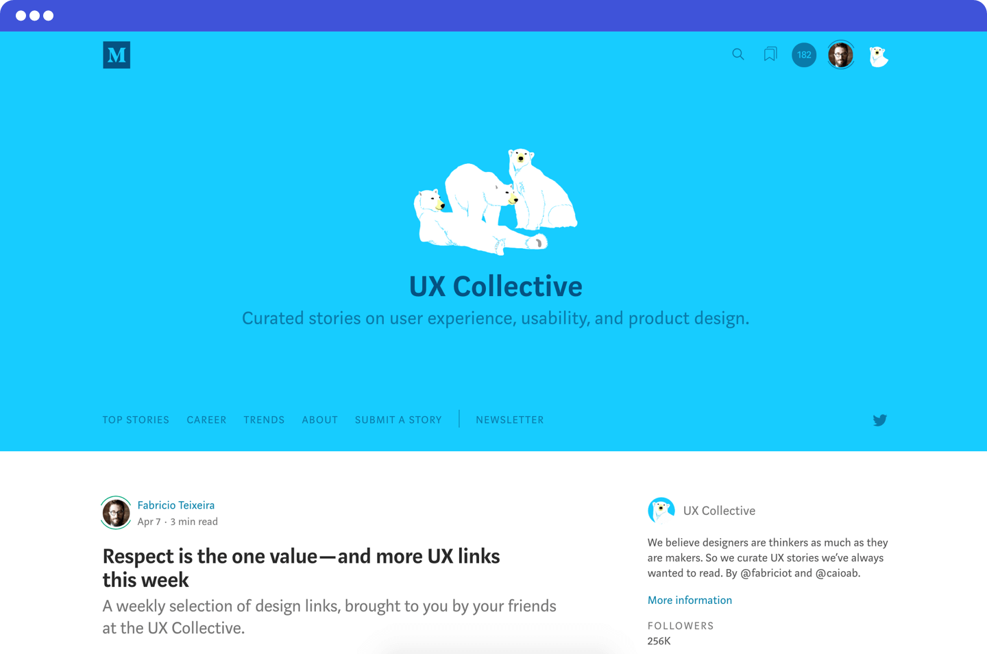 Running the largest design publication on Medium MiroBlog