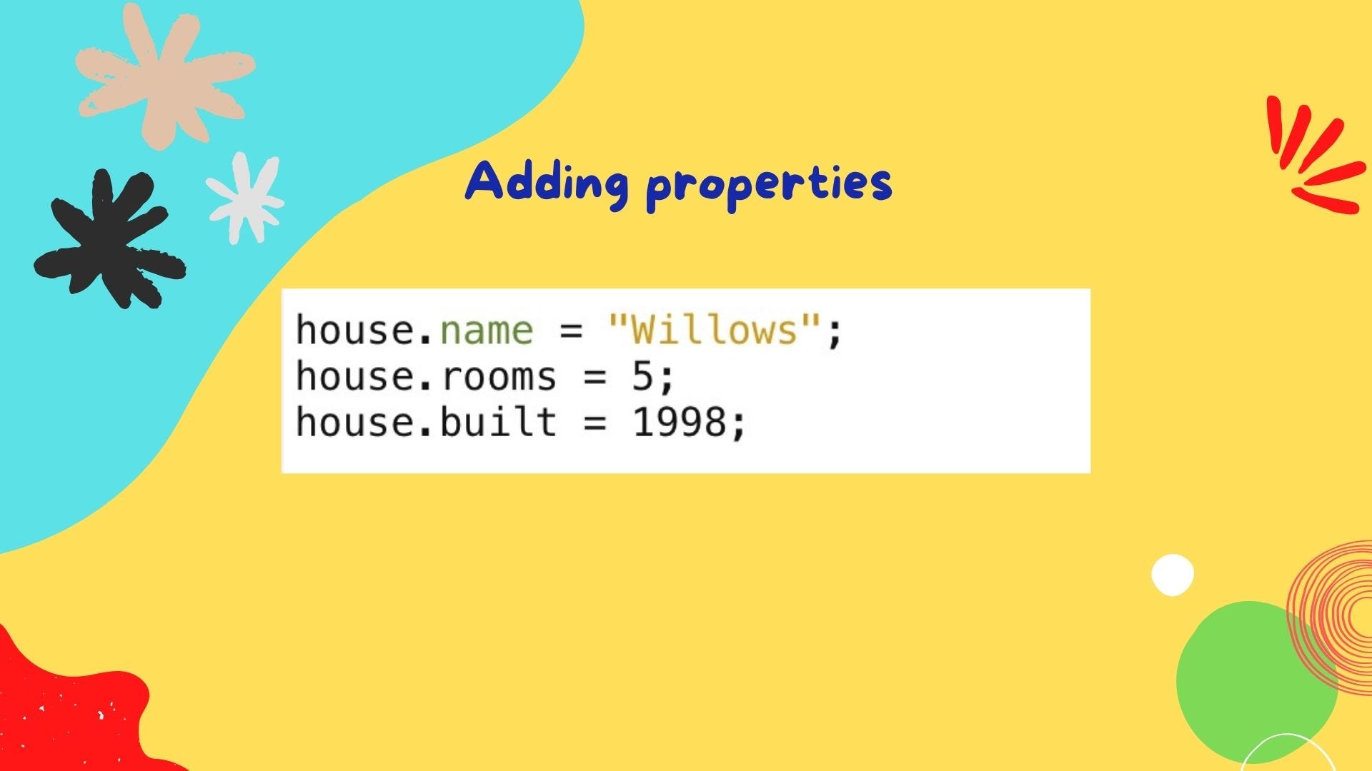 Object add property. Object add property