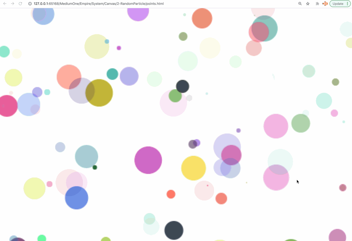Canvas animation. Canvas animation