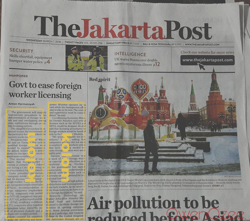 Jenis-Jenis Tulisan Jurnalistik beserta Contoh di Koran TheJakartaPost | by  Owen Da | Medium