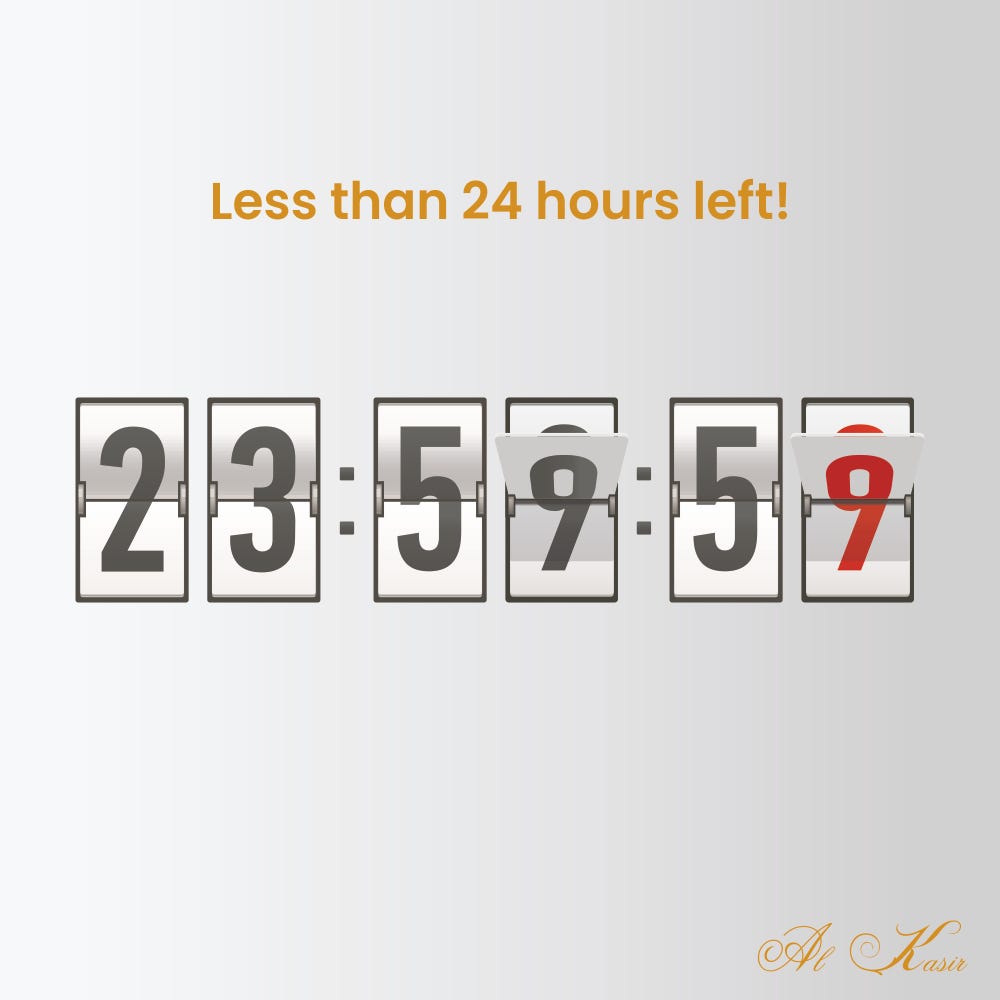 TickTock, TickTock, the clock is ticking faster than ever. by