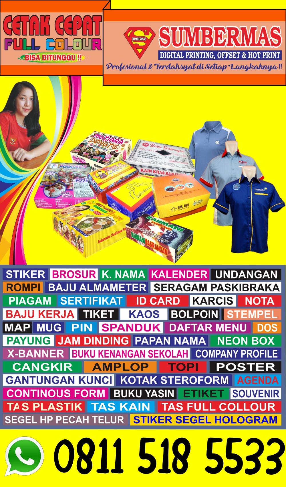 Contoh Brosur Sablon Baju Terlengkap