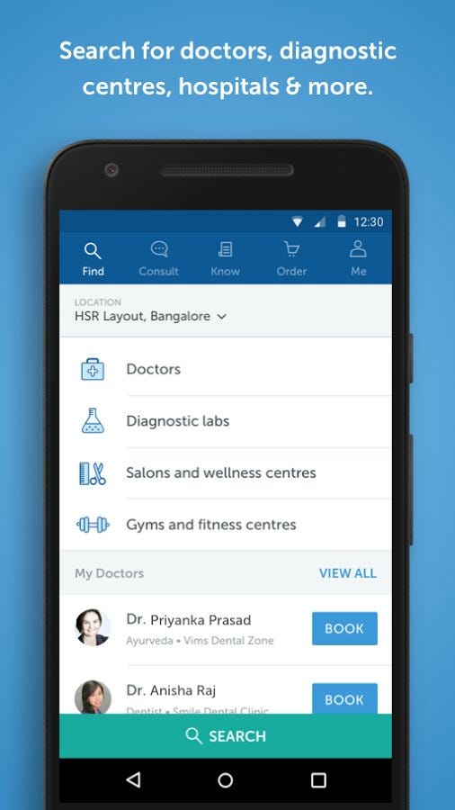 How much does an app like Practo cost?