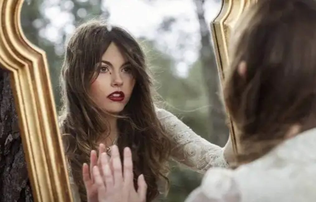 Warning Reflections in this mirror may appear distorted by your