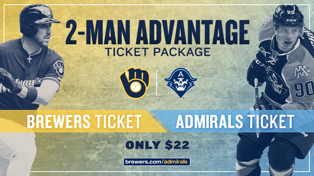 BREWERS AND ADMIRALS TEAM UP FOR TICKET PROMOTION by Caitlin Moyer