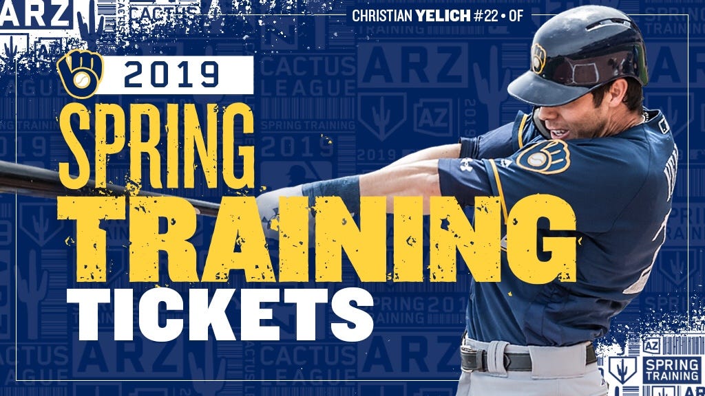 BREWERS SPRING TRAINING TICKETS ON SALE NOW by Caitlin Moyer Medium