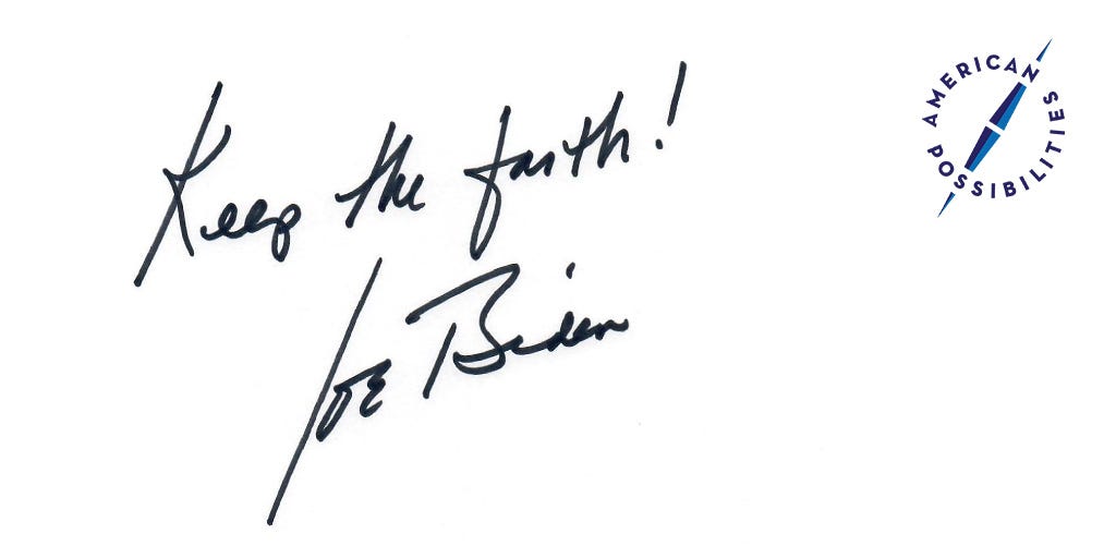 I can define America in one word Possibilities. by Joe Biden Medium