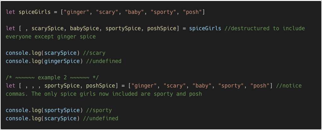 Destructuring Arrays and Objects in JS with the Rest Operator by