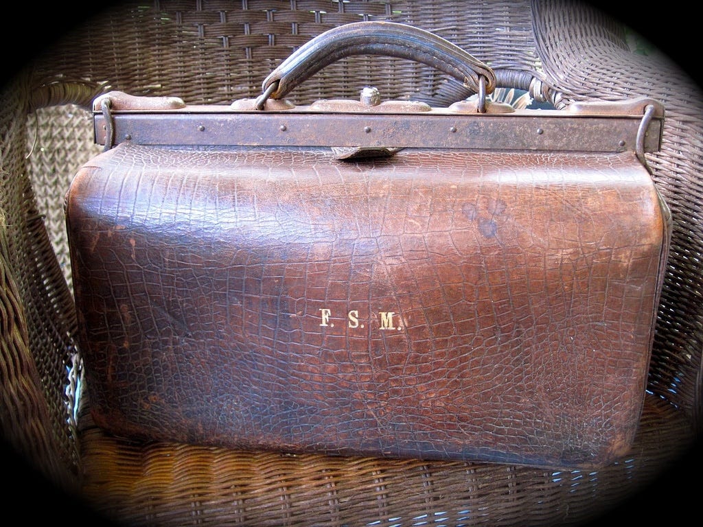 The Gladstone bag. I was listening to the classic Three… by Roberta