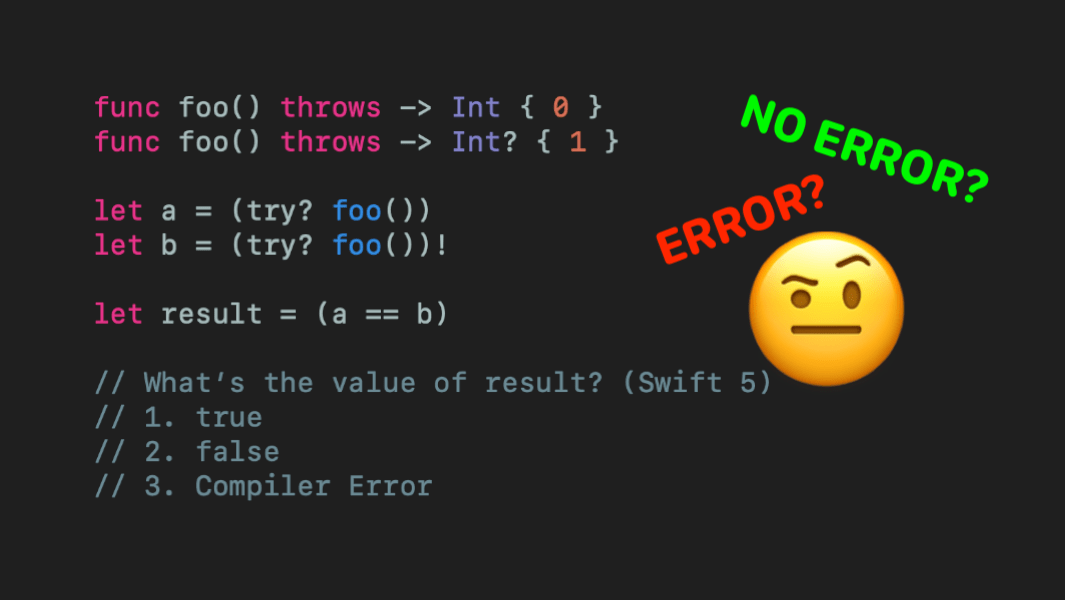 46 of People Think This Swift Code Has Error, Apparently It’s Not! The Startup