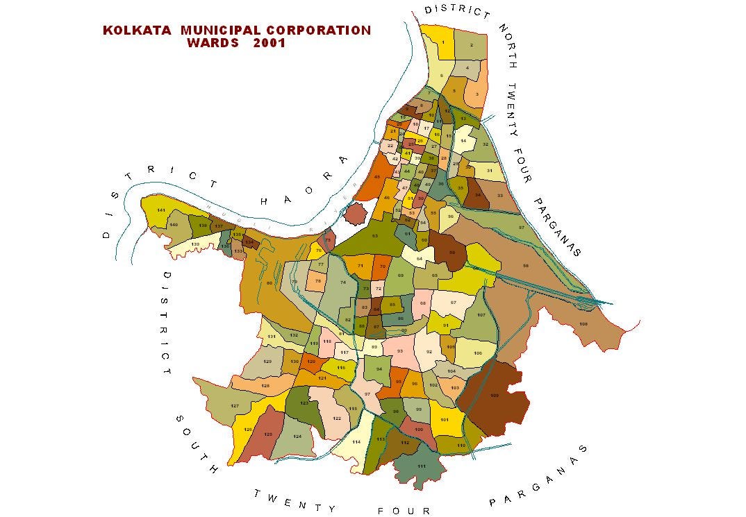 Ward Map Of Kolkata What Will Be The Impact In The Drainage System In Kolkata, If We Face Similar Type Of Torrential Rain That Occurred During “Nov-Dec.- 2015” In Chennai ? | By Anjan Chatterjee | Medium