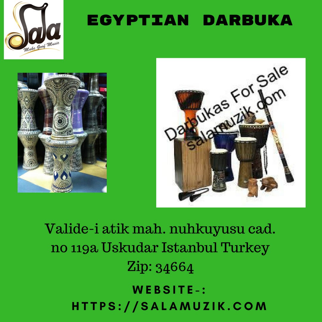 Egyptian Darbuka. Shop from the world’s largest selection… by Sala Muzik Medium
