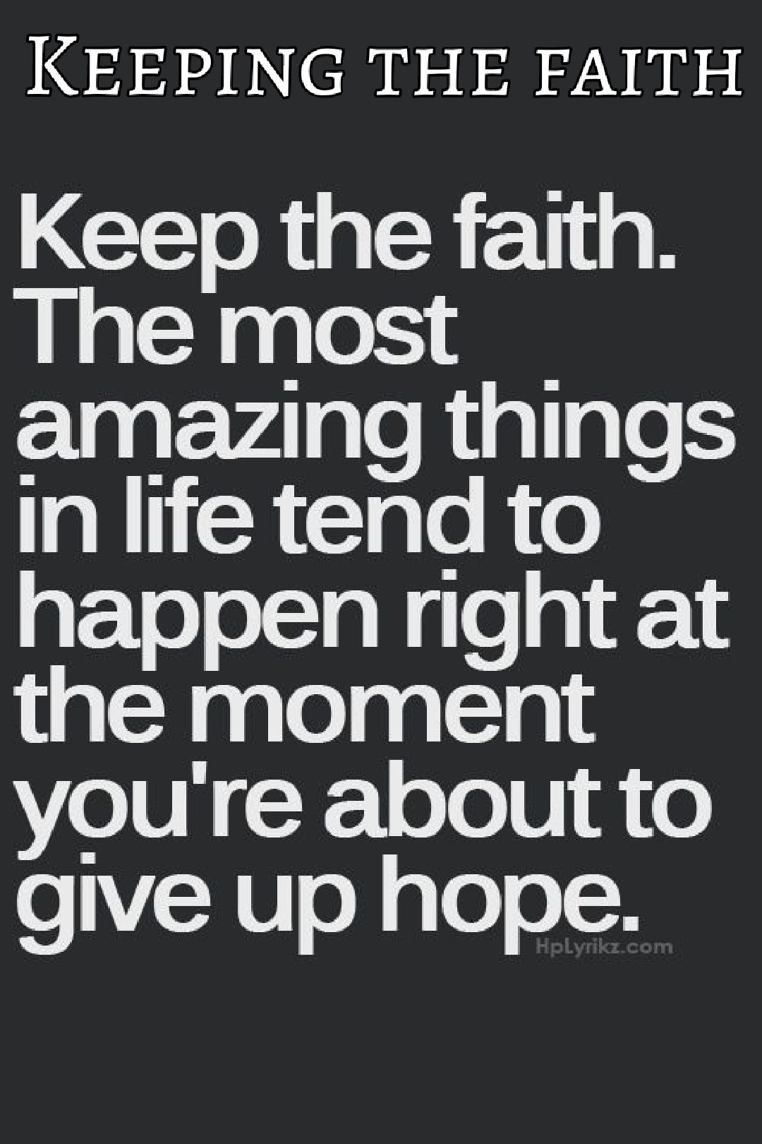 Keeping the faith. Sometimes it's hard to keep the faith… by Treadmill Treats Medium