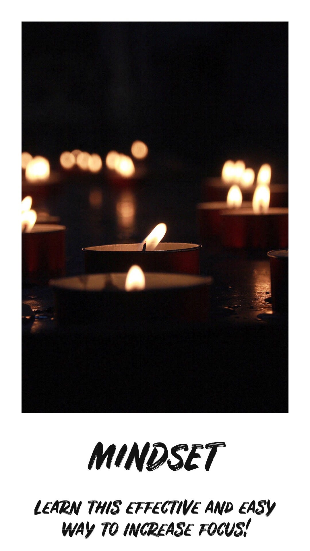 MINDSET Candle Concentration Tip by Meditate Awake Medium