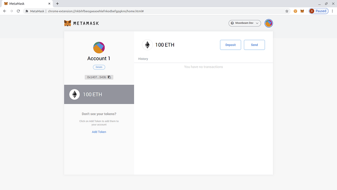 Using MetaMask to Interact with a Local Moonbeam Node by Derek Yoo