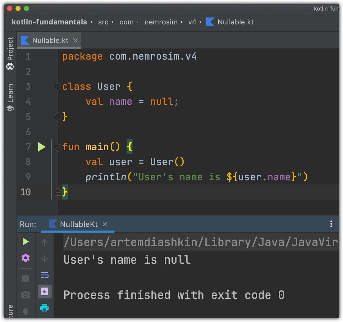 Kotlin Fundamentals in Examples. In this article we will take a look at