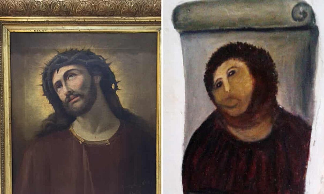 Blunders of Art Restoration. The most botched art restorations in… by