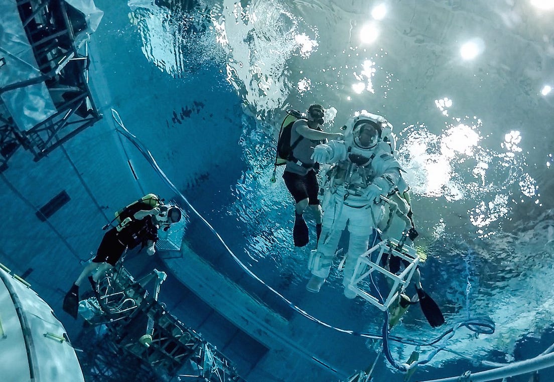 Spectacular 360degree video captures underwater NASA astronaut training by Deniz Ergürel