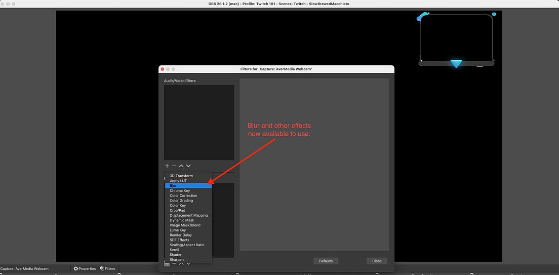 How To Blur A Background Using a Webcam in OBS/Stream