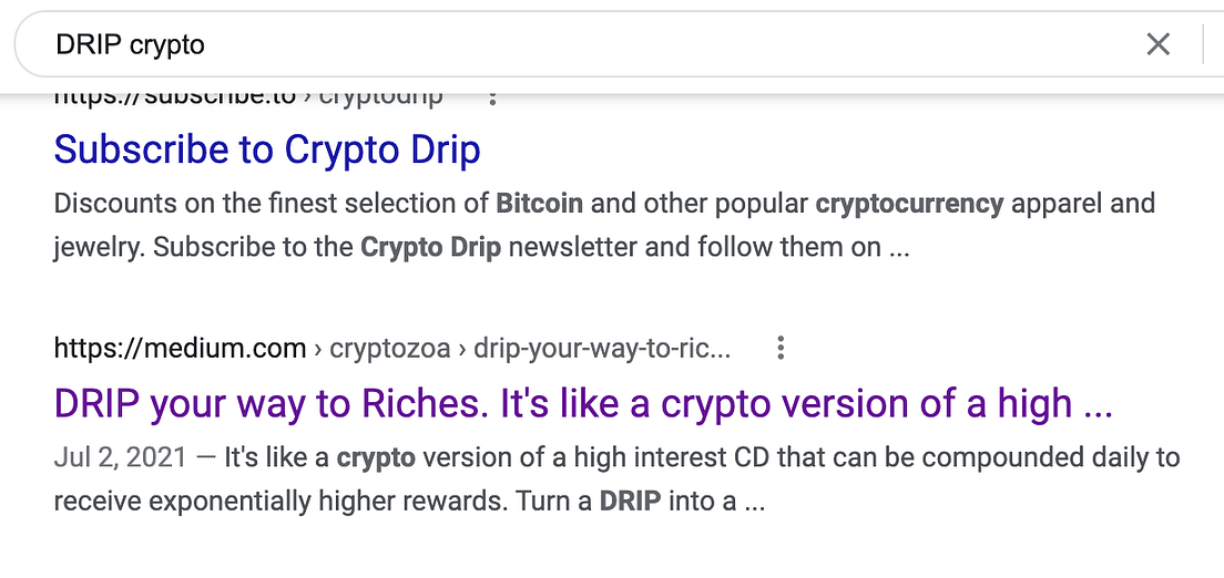 DRIP crypto, SEO, and Social Media by Cryptozoa Cryptozoa Jul