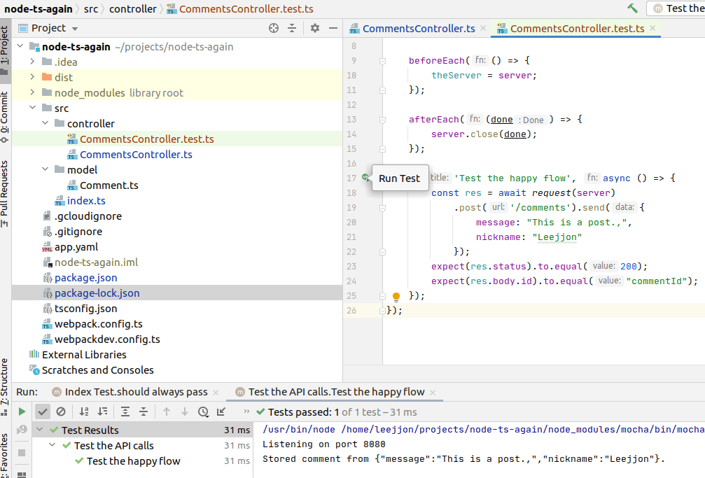 Validating JSON input in Node.js & TypeScript and cover these