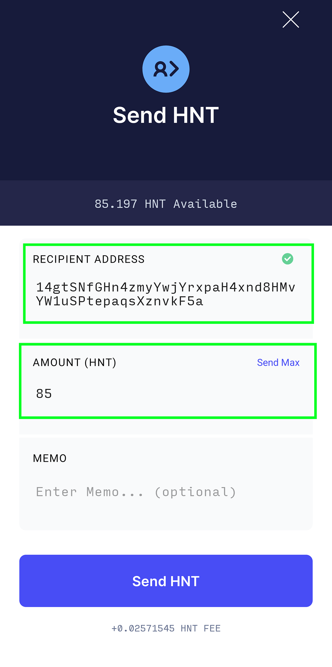 How to sell, send, and receive your HNT tokens on by
