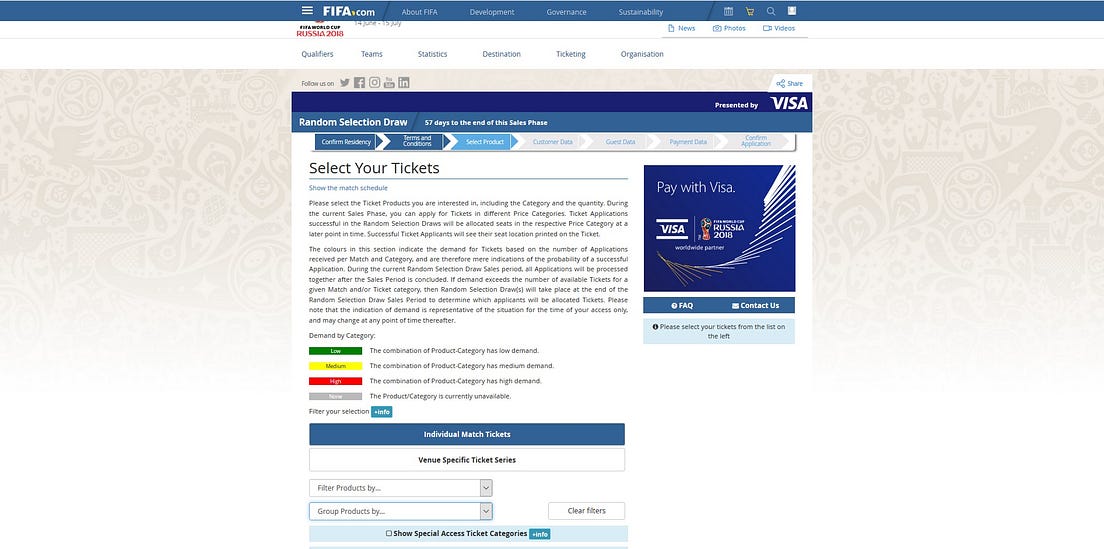Why is FIFA making it so difficult to buy World Cup 2018 tickets? by
