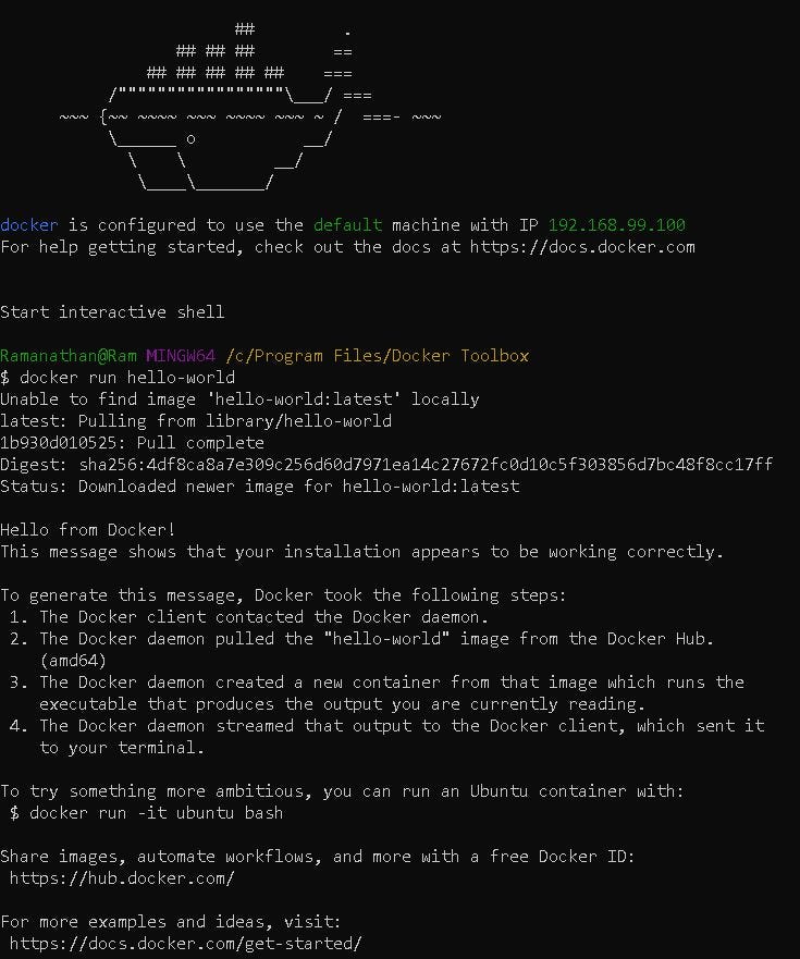 Docker installation on Windows 10 Home edition by Ram Shanthosh Medium