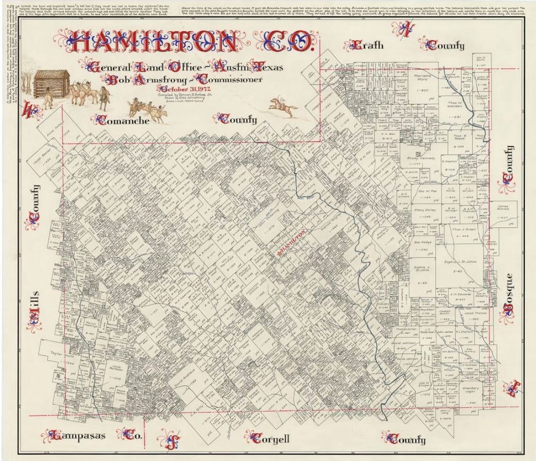 Hamilton County, 1972. Underwritten by the Texas Historical… by Texas