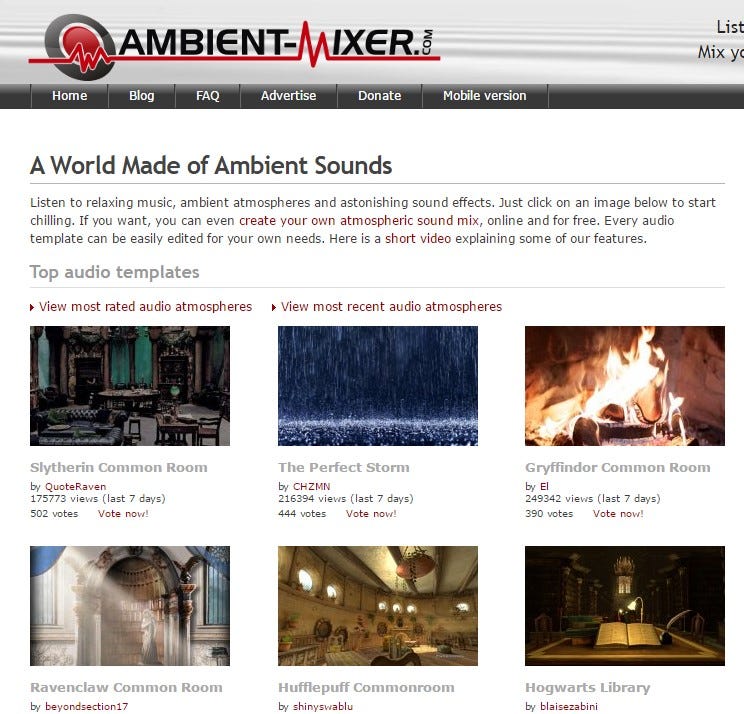 The Best Ambient Noise Generators For Creative Work by Kayla R