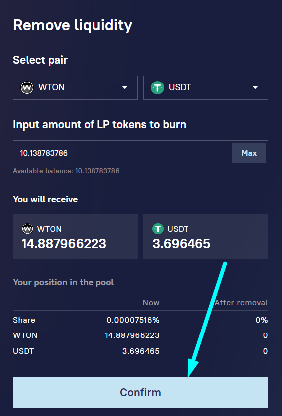 Instructions for transferring liquidity and upgrading to the new dex