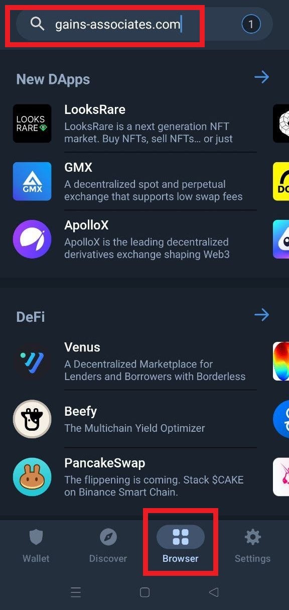 How to Use Trust Wallet with GAINS Private Guest Articles Trust Wallet