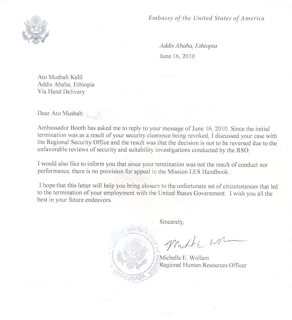 Open letter. to Ambassador Michael Arthur Raynor, US… by Musbah Medium
