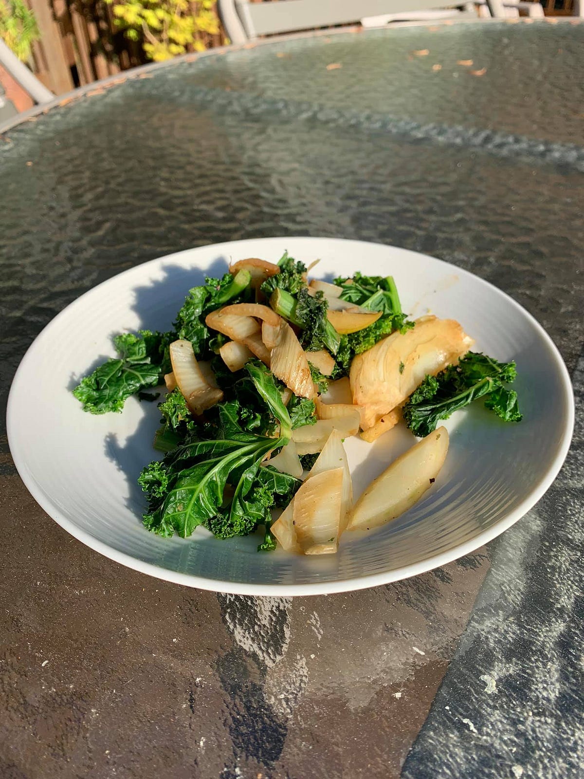 Quick and Easy Kale, Apple, Fennel salad by Andre Munoz Medium