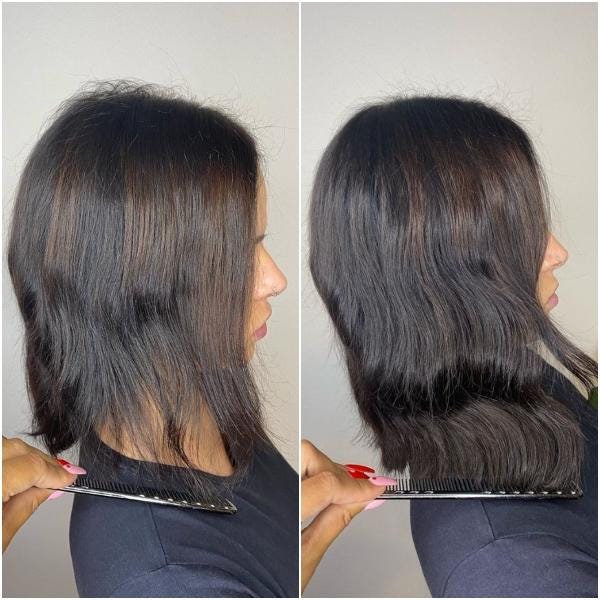 Can you use Halo extensions on short hair? Sitting