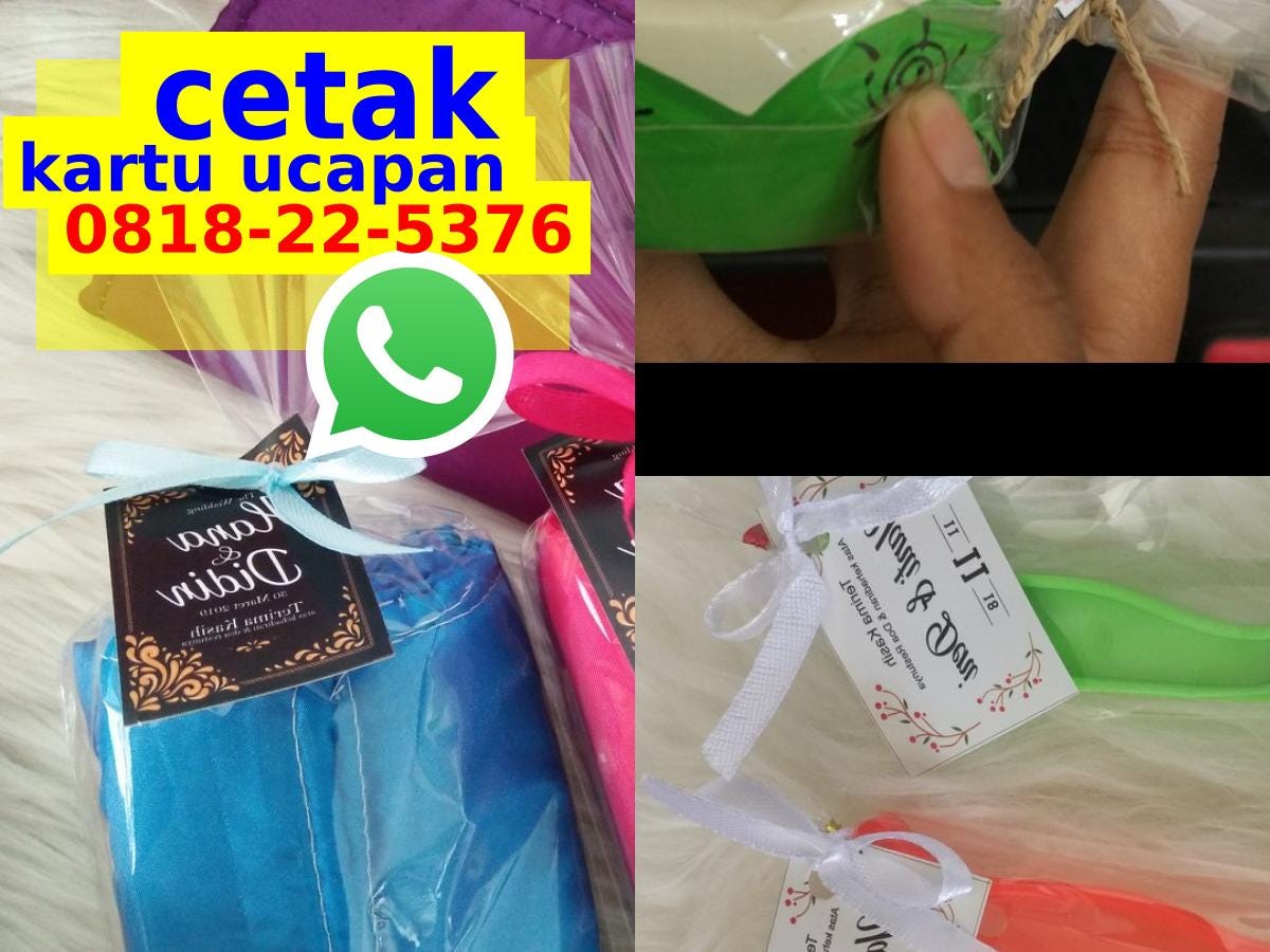 Packaging Kartu Ucapan Terima Kasih Sudah Order kartu