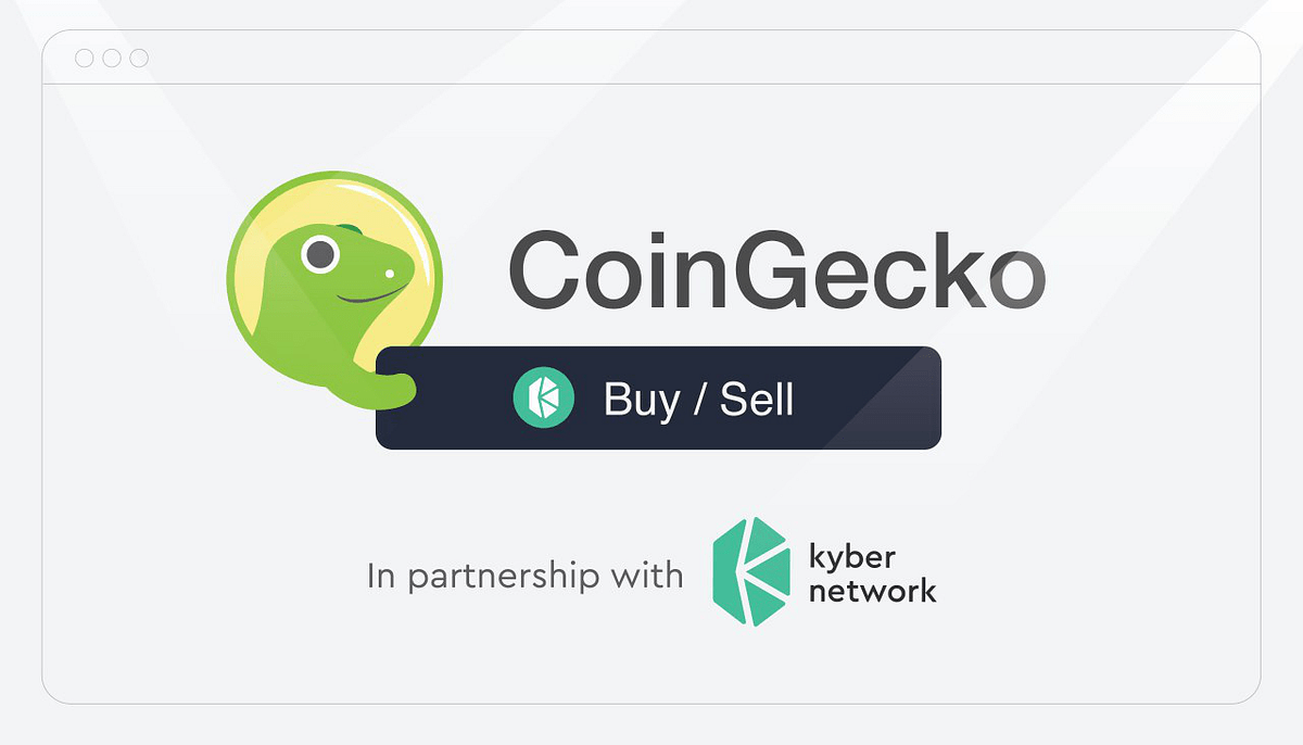 CoinGecko Integrates KyberWidget to Enable Instant Decentralized Token
