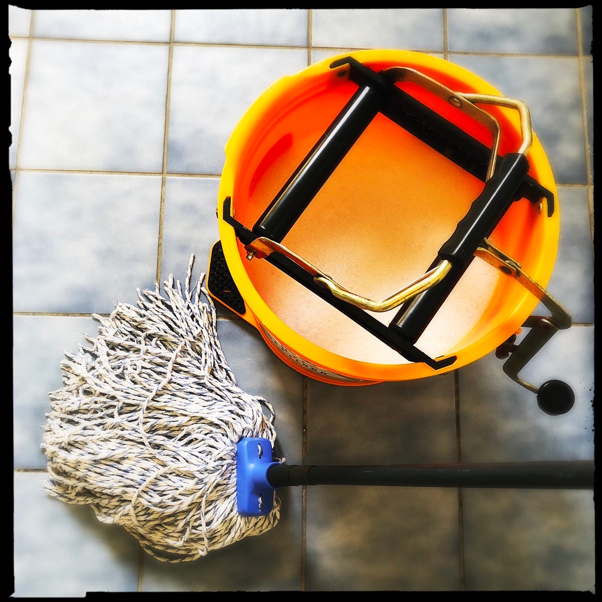 How to mop a floor. First off get a decent mop, if you do… by Craig