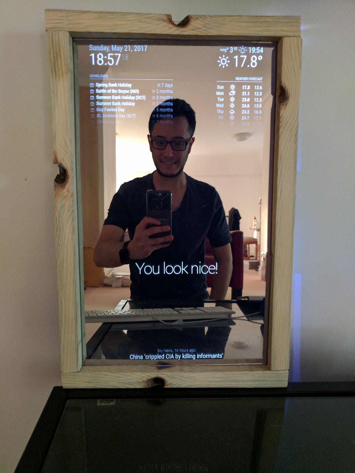 Building a Smart Mirror with Raspberry Pi 3 by James Hamann Medium