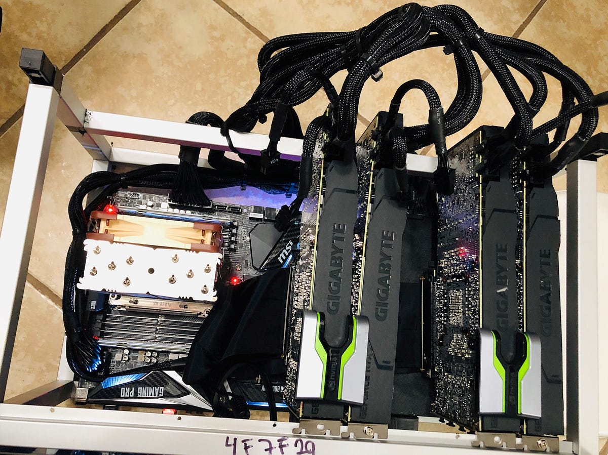 4x RTX 2080 TI with Quadro Nvlink Performance Test by TECHNO