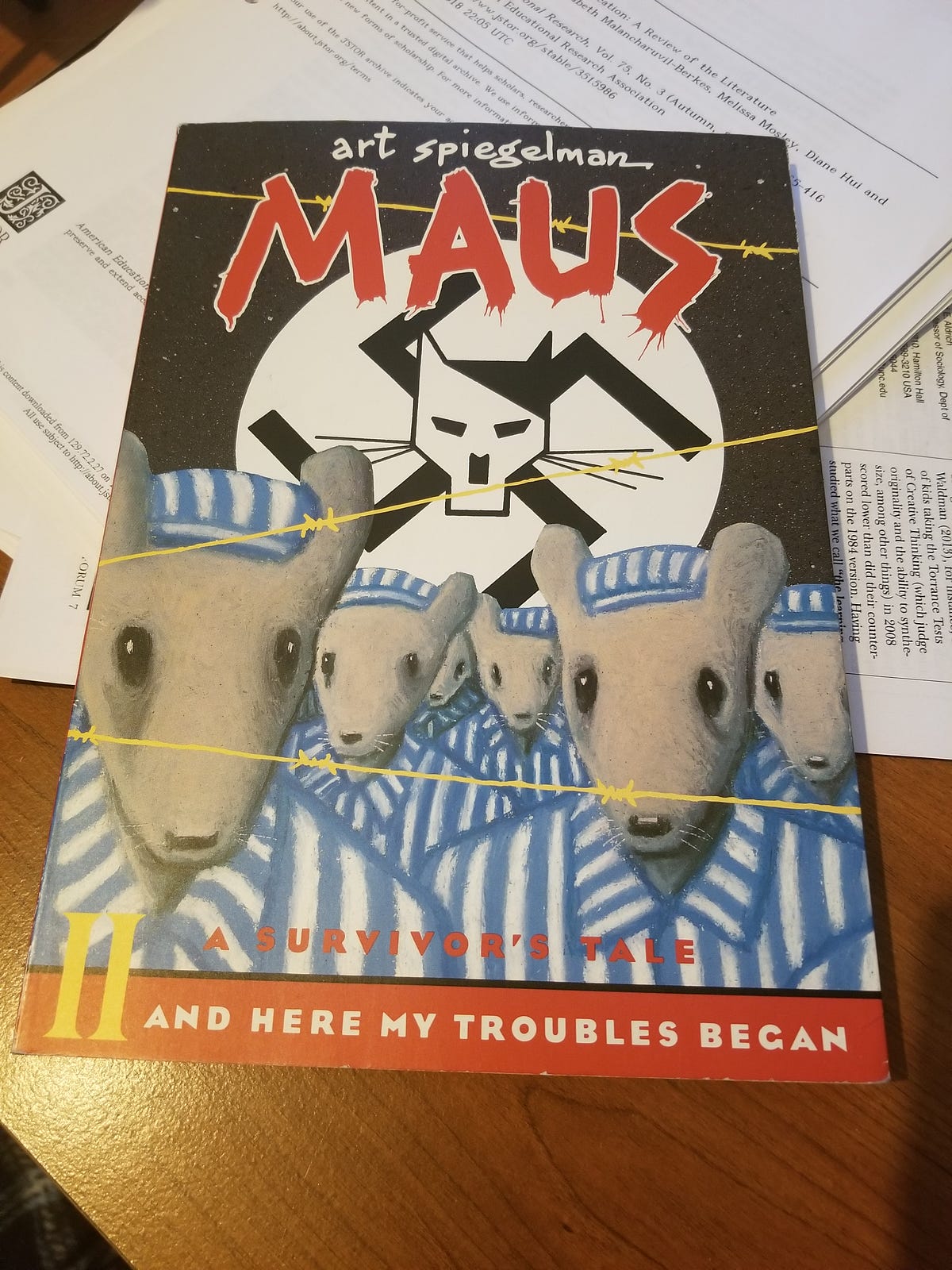 Book Review Maus II. Maus II And Here My Troubles Began is… by Julia Johnson Reading