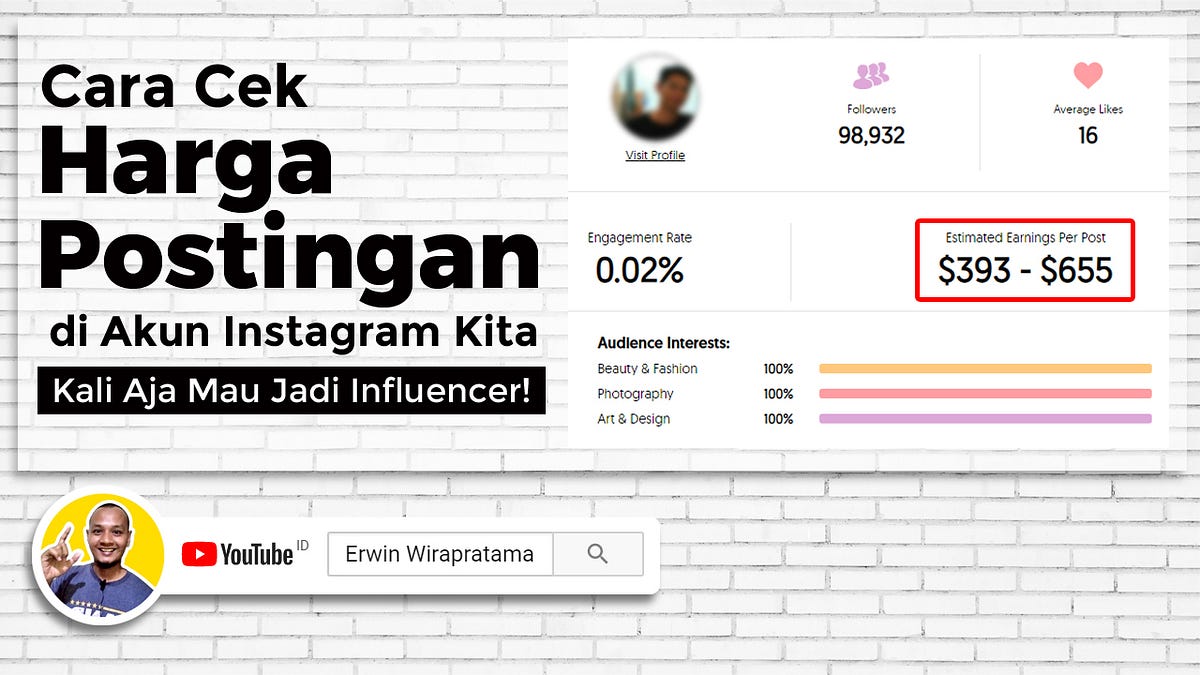 Cara Cek Harga Postingan di Akun Instagram Kita Kali Aja Mau Jadi