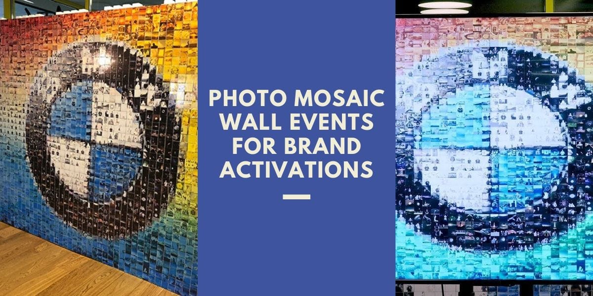 How to use photo mosaic wall events for brand activation ? Medium