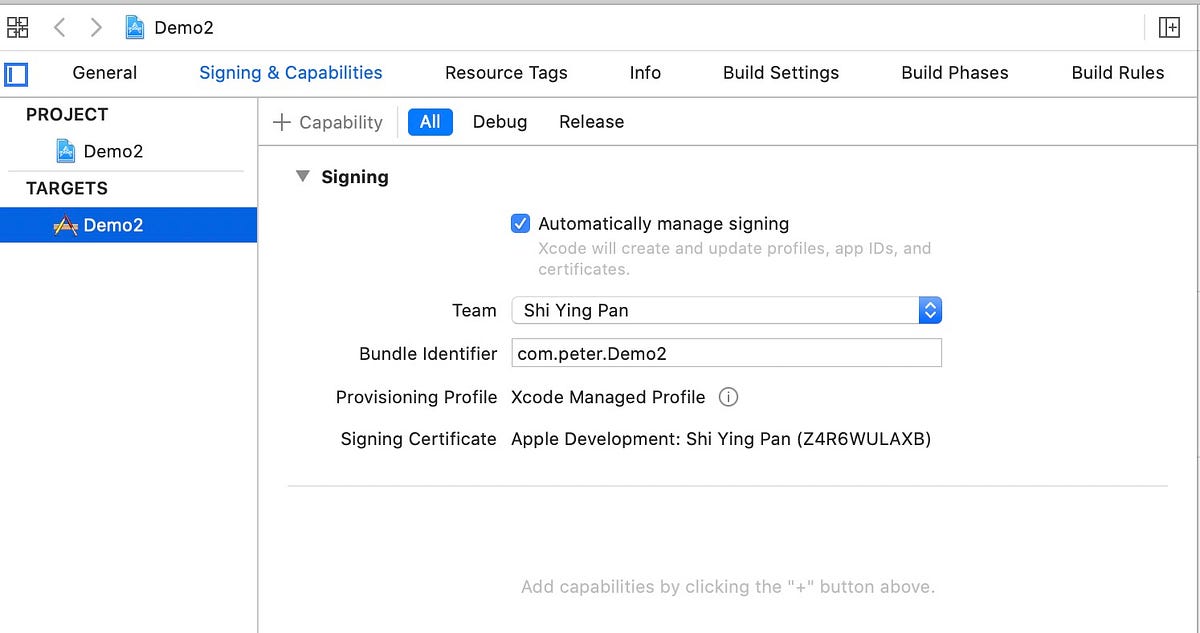 Xcode 11 的 Signing & Capabilities by 彼得潘的 iOS App Neverland 彼得潘的 Swift iOS App 開發問題解答集 Medium