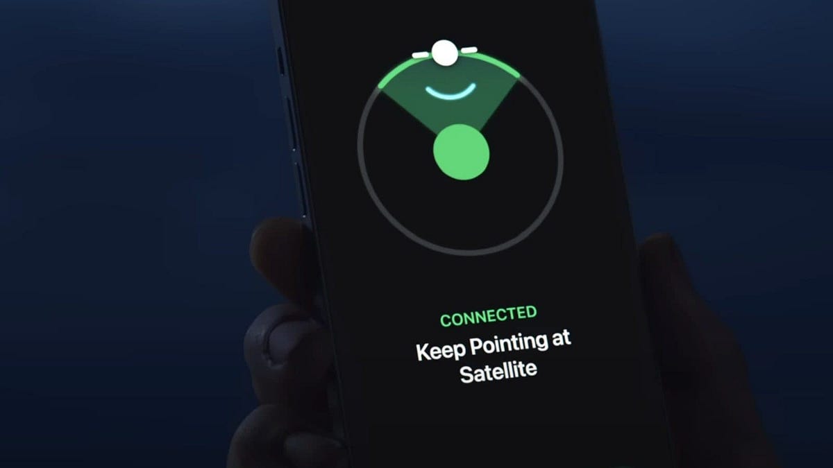 iPhone 14 satellite connectivity enabled by modem and custom