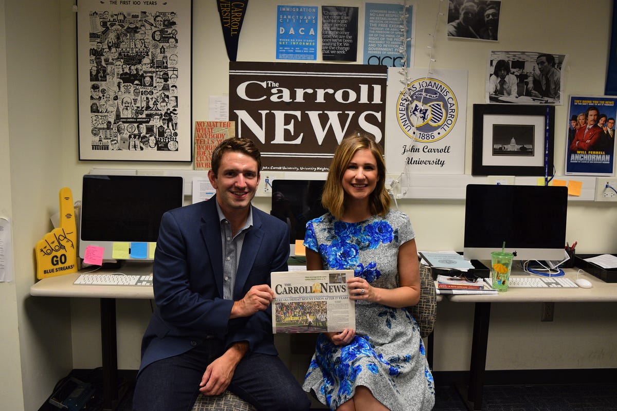 The Carroll News catches up with Andrew Rafferty and Caitlin Huey Burns